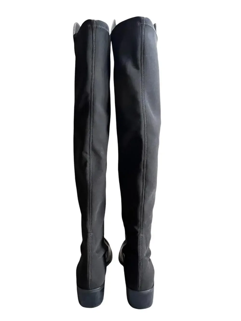 Stuart Weitzman Reserve Black Leather Over-The-Knee Boots S4002 Size 7B